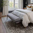 Zuo Glatt Bench - Grey-Dimensions: 16.1" L x 53.5" W x 18.9" H