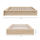 Nexera James Platform Bed - Full Size - Natural Blonde Oak-7