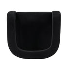 Manhattan Comfort Amirah 28.94" Modern Velvet Upholstered Accent Chair - Black-25.79" L x 22" W x 27.17" H