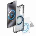 ITSKINS Hybrid_R Hinge Clear with Magnets Case - Galaxy Z Fold 8 Ultra - Smoke-Made from 100% recycled materials