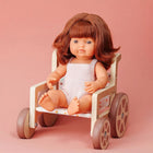 Miniland Wooden Wheelchair Doll Accessory-Perfect for playing in the classroom, at home and outside