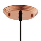 Modway Dimple 11" Bell-Shaped Pendant Light - Rose Gold-UL Listed and Approved