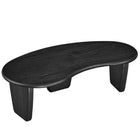 Modway Vetra Kidney-Shaped Free Coffee Table - Black-MDF Core