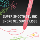 Paper Mate Inkjoy Gel Bright! Pens - Medium Point - 0.7mm - White - 3 Pack-Medium point (0.7mm) and retractable tip