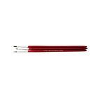 DBLG Imports Round Camel Hair Paint Brush - Size 1 - 12 Pack-Ideal for watercolour painting