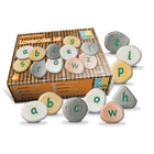 Yellow Door 26-Piece Lowercase Alphabet Pebbles-Tactile pebbles with lots of play and learning value