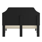 Flash Furniture Brighton Queen Size Tufted Upholstered Platform Bed - Black Fabric-Black Fabric Upholstery