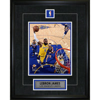Lebron James Pin & Plate Lakers - Framed Print - 16" x 20"-Premium 8x10 framed