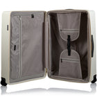 Champs Vintage Muse 3-Piece Luggage Set - Ivory/Black-Telescopic Handle