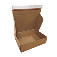 Reliabag Self Seal Corrugated Literature Mailer Boxes - 14.25" L x 11.25" W x 4" H - Kraft - 40 Pack-Lightweight, Eco-friendly, Sustainable and Sturdy