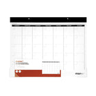 Staples Undated 22" x 17" Desk Pad - Bilingual - 36 pages-36 monthly planning spreads, allowing users to organize up to three years of schedules, appointments, and goals without being restricted by calendar dates