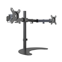 ShoppingAll Dual LCD LED Monitor Mount Stand with 2 Adjustable Arms for 13"-32" Monitors - Black-Hold two 15"-32" monitors, each arm holds up to 17.6lb/8kg monitor with 75mm x75mm or 100mm x 100mm VESA mounting holes