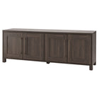 Hudson&Canal Chabot TV Stand for TV's up to 75" - Alder Brown-The top has a weight capacity of 75lbs, lower shelves can hold 25lbs each