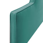 Modway Dawn Performance Velvet Full/Queen Headboard - Teal-Dense Foam Padding
