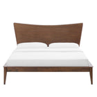 Modway Astra Wood Queen Platform Bed - Walnut-Mattress Not Included