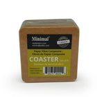 Minimal Paper Fiber Coaster - 6 Pack-Dishwasher-safe for quick, effortless cleaning.