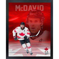 Frameworth Connor McDavid Hockey Canada 2026 Action Photo - Framed Print - 16" x 20"-Officially licensed Hockey Canada 2026 collectible featuring Connor McDavid in action. High-resolution 16 by 20 inch professionally framed photo display