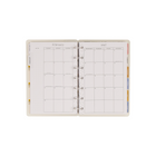 The Happy Planner 2027 Mini Disc Bound Dated Monthly Planner - 7.50" x 6.69" - Orchard Floral - English-Includes a bookmark, sticker labels, and 3 bonus months
