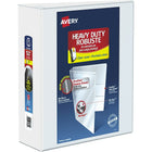 Avery Heavy Duty View Binder, 4" Sized One Touch Locking D Ring,  White, (79704)-Heavy Duty View Binder with 780-Sheet capacity