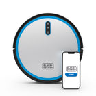 Black+Decker RoboSeries Robotic Vacuum-GYRO Navigation - Usg Gyroscope Sensors, Robot Maps out environment, navigates around furniture and follows a sophisticated cleaning path