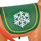 HOMCOM 4.5' Lit Inflatable Santa Claus on Sleigh and Deer Christmas Yard Decoration-Type: Christmas inflatable decoration of Santa Claus on sleigh with 3 deer 
