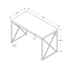 Monarch Specialties 7452 48" Computer Desk - Taupe Reclaimed Wood/Black Metal-Product Dimensions: 47 Inch L x 24 Inch W x 30 Inch H