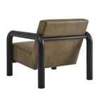 Modway Sereno Vegan Leather Accent Chair - Mushroom Black-Arrives Fully Assembled
