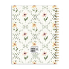 Orange Circle Studio 2027 Extra-Large Spiral Planner - 11" x 8-1/2" - Floral Framework - Bilingual-Features full color throughout and sticker sheet
