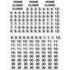 Cosco Business Hours Sign Kit with Cling Numbers - 5.25" x 6"-The static cling design applies smoothly to glass surfaces without adhesive, allowing for simple repositioning and updates