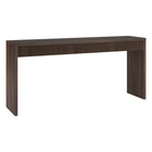 Hudson&Canal Lawrence 64" Wide Rectangular Fluted Console Table - Alder Brown-A modern contemporary design for your entryway, living room, den, and more
