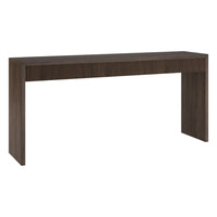 Hudson&Canal Lawrence 64" Wide Rectangular Fluted Console Table - Alder Brown-A modern contemporary design for your entryway, living room, den, and more