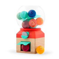 Battat Gumball Machine-Count, Roll, Repeat: Includes 10 colourful “gumballs” numbered 1–10 for hands-on counting fun