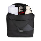Edition22 Signature Sling Bag - Black-Multiple compartments, including a mesh zippered pocket