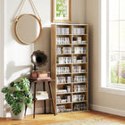 HOMCOM DVD Shelf - Natural Wood-Colour: Natural Wood