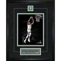 Giannis Antetokounmpo Pin & Plate Bucks - Framed Print - 16" x 20"-Premium 8x10 framed