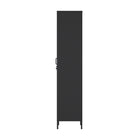 Manhattan Comfort Naomi Modern Accent and Storage Cabinets - Black - Set of 2-30 Day Limited Manufacturer's Warranty