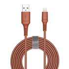 General Supply Goods + Co 6ft Braided MFI Lightning Cable - Rust-Includes organization strap