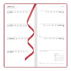 Letts 2026 Woodland Week-to-View Planner with Embossed Cover - 6-7/8" x 3-1/8" - Pink - Multilingual -Semi-flexible, soft-touch cover with an embossed design