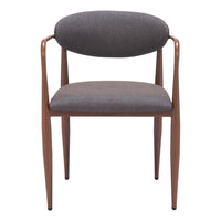 Zuo Zens Dining Chair - Truffle Grey - Set of 2-Armrest support