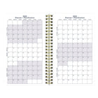 Blueline 13 Months Weekly/Monthly Academic Planner - July to July - 8" H x 5" W - Floral Design - Bilingual-Julian dates