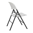 TygerClaw Sturdy Plastic Foldable Chair with Non Slip Feet-Contoured backrest offers ergonomic comfort for long seating sessions