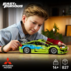 LEGO Technic Fast and Furious Mitsubishi Eclipse Car-Spot movie references like the custom paint design and driver modifications