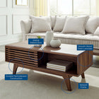 Modway Render Coffee Table - Walnut-Durable Particleboard Construction