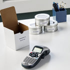DYMO LetraTag Label Tape - 12mm (1/2") - Black Print on White Label-Colour: Black on white for easy readability