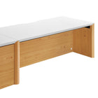 Modway Kinetic 38" Wall-Mount Office Desk With Cabinet and Shelf - White Natural-7