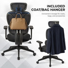 MotionGrey Mellow Ergonomic High Back Office Chair with Adjustable Armrests - Black-6