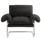 Modway Ansel Boucle Fabric Accent Chair - Charcoal-Assembly Required