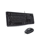 Logitech Keyboard & Mouse - MK120-Thin profile and spill-resistant design