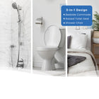 Journey SoftSecure Uplift Toilet Assist Commode-3 in 1 design functions as bedside commode over toilet support or shower chair