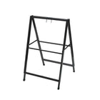 Futech Double-Sided A-Frame with Coroplastic Insert - 24" x 32" - Black-Durable & Weather-Resistant Construction: Built with a sturdy black metal A-frame design that withstands outdoor conditions and maintains professional storefront appeal day after day.